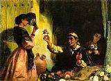 Edwin Longsden Long Famous Paintings - A Spanish Flower Seller
